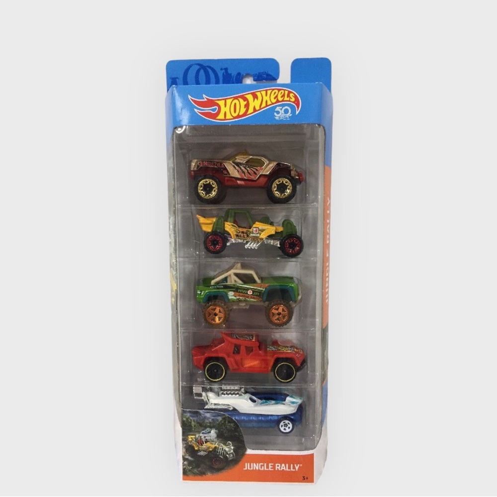 Hot Wheels Jungle Rally 5-(1 Pack)  Package 2017 Mattel